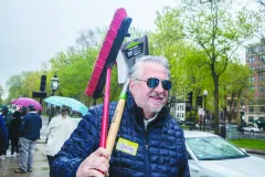 Jeff Quinn, known as "Quinn", Is armed with the tools needed to clean up the streets of Back Bay.